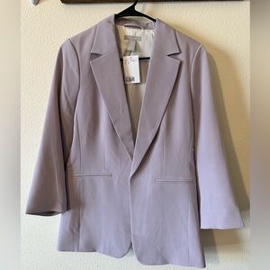 H&M Women’s 3/4 Sleeve Lilac Jacket Blazer- Size SMALL
